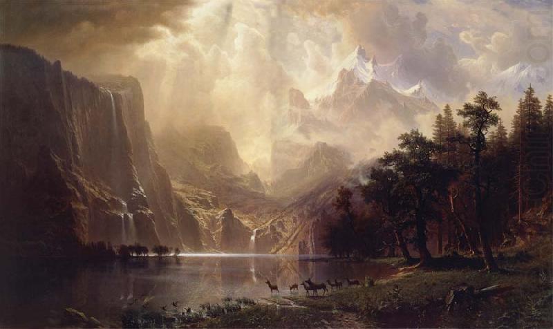 Albert Bierstadt Among the Sierra Nevada,California china oil painting image